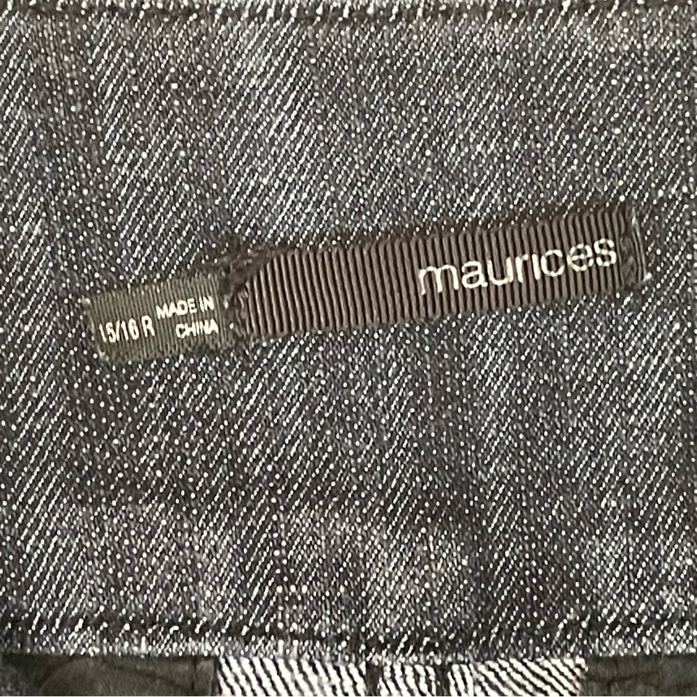 Maurice’s Dark Blue Wide-Leg Jeans size 15/16R Preowned - Picture 4 of 5